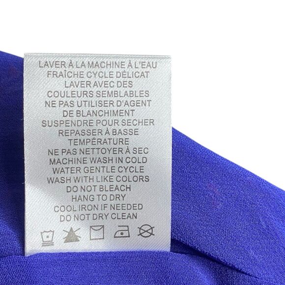 Maison d'Amelie Maxi Skirt Womens XS Blue Pull On Boho Hippie Flowy Lined NEW - Picture 11 of 12